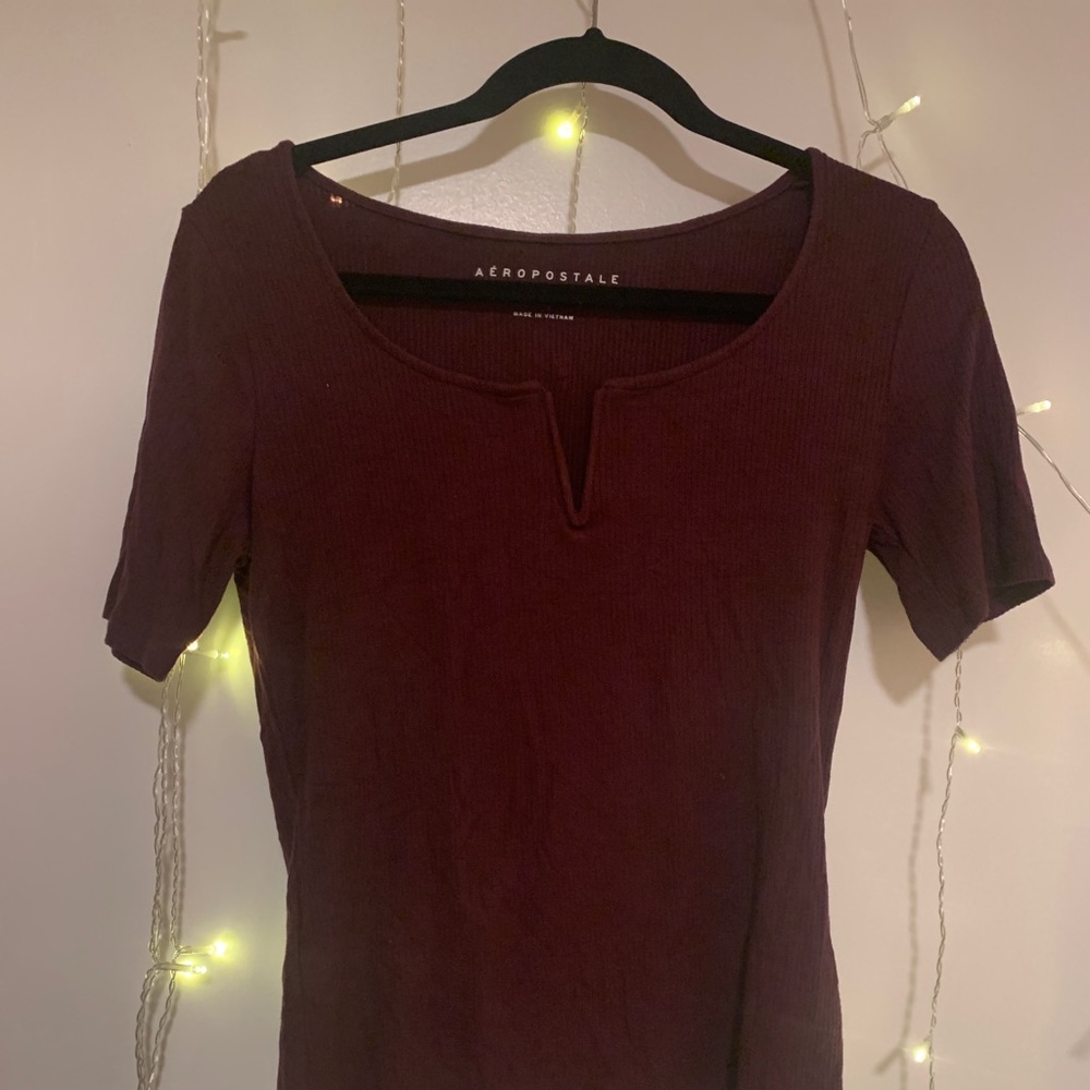 Cute Maroon Aeropostale Top Size: Medium